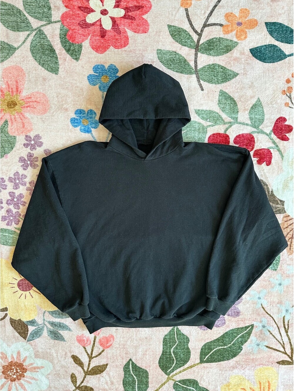 Made in USA Yeezy Black Dogs Blank Black Hoodie Size 2